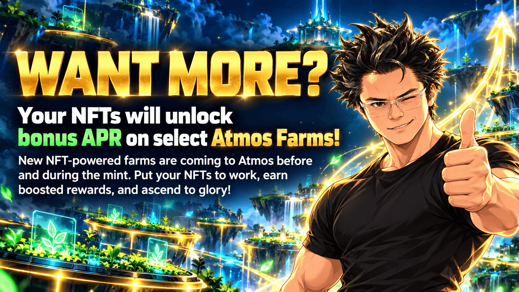 JOSHKU NFTs unlock bonus APR on select Atmos Farms